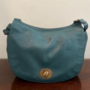 Cath Kidston Dark Green Shoulder Bag with Gold Accents